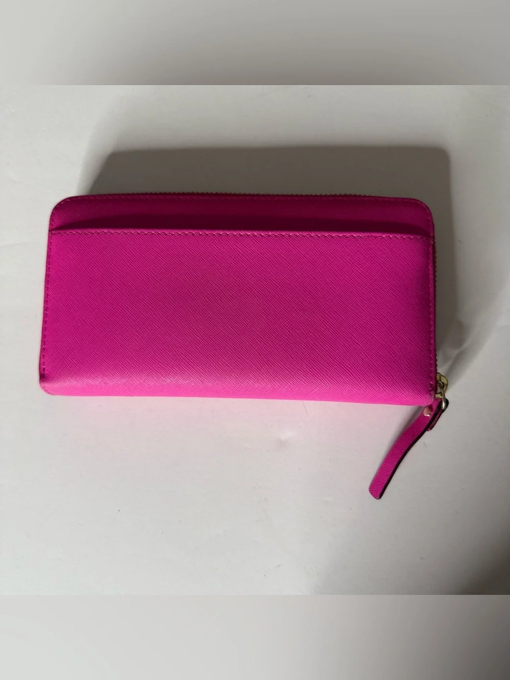 Kate Spade  Vibrant Hot Pink Zip-Around Wallet